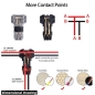 Preview: 2 pin Scotch Lock Quick Splice T Type Wire Connector for 18-24AWG Cable Set Terminals Crimp Electrical Car Audio